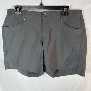 Kuhl Trekr Shorts Women's 12 Gray Pockets Hiking Camping Outdoor Gorpcore